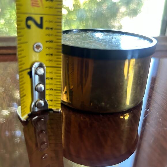 Vintage Oneida Brass Trinket Box with Velvet Lining, Floral Bird Lid – 2.5” Wide - Picture 13 of 15